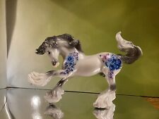 Custom Breyer Stablemate Blue Flowers picture
