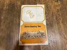 Burns Country Inn Restaurant Menu Clifton New Jersey NJ MCM 1950's 1960's picture