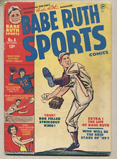 Babe Ruth Sports #4 VG/FN Bob Feller Strikeout King   Harvey Comics SA picture