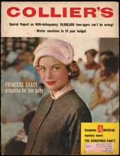 COLLIER'S 1/4 1957 Grace Kelly Rex Stout novelette Carroll Baker Jean Belliveau picture