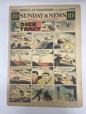 Sunday News Comic Strip Newspaper Insert Dick Tracy March 1 1959 Terry Annie picture