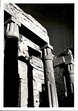 LD347 Original Photo ANCIENT EGYPTIAN TEMPLE OF LUXOR ON EAST BANK OF NILE RIVER picture