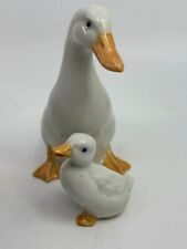 Set of 2 Vintage Otagiri Japan Porcelain Ducks Geese Figurines  4.5” picture