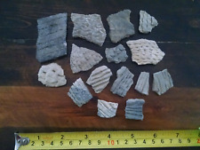 Authentic Anasazi Indian pottery shard lot of 15 pieces Corrugated New Mexico picture
