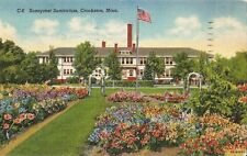 Postcard Minnesota Crookston Sunnyrest Sanitorium Linen Postmark 1954 Polk Cty  picture