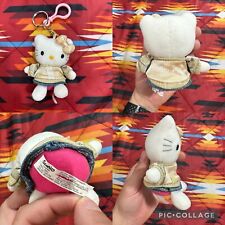 Vintage Y2K Sanrio Hello Kitty Plush Keychain 5” picture