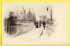 GORGEOUS CPA EXPO 1900 PARIS Palazzo ITALY MOBILE PLATFORM ROLLING SIDEWALK picture