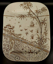 Gildea & Walker Platter Melbourne Pattern 1881 Antique Swallow Bamboo Owl s-1J picture