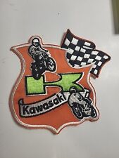 Vintage Kawasaki Motorcycle Rally Patch Large NOS picture
