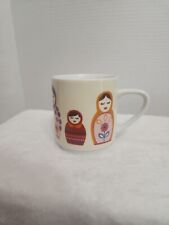 RARE RUSSIAN DOLLS Mug  Coffee Tea Cup By Creative Tops Ltd Multi Color 12 oz picture