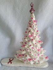  Christmas tree Breast Cancer Awareness made from a Vintage mold 15 in. Tall USA picture