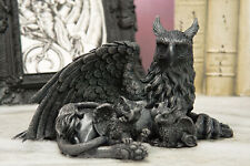 Ebros Griffin Gargoyle Figurine Griffon Family Mother & Baby Hatchlings Statue picture