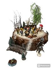 Lemax Christmas Villages Mixed Large Lot 36 Figures Trees Accessories Fishing picture
