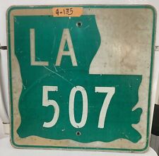 Authentic Retired Road Sign  Louisiana Route 507  Lower 48 Lot 4-135 picture