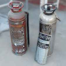 2 RARE Vintage Antique Fire Extinguishers - FLOAFOMB and Fyr-Fyter picture