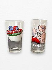 E.T. Extraterrestrial Vintage Pizza Hut Glass 1982 I'll be right here/budweiser picture