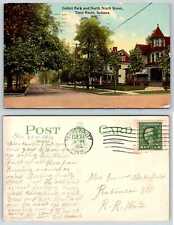 Terre Haute COLLETT PARK AND NORTH NINETH STREET Indiana Postcard e310 picture