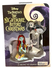 Disney Tim Burton's The Nightmare Before Christmas 2 Christmas Tree OrnamentsNEW picture