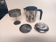 Revere Ware 1801 Stainless Perolator Coffee Pot  5 3/4 in without lid 4-6 cups picture