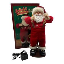 VTG Jingle Bell Rock Santa Claus Animated Musical Dancing Christmas 1998 1st Ed picture