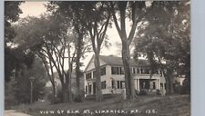 ELM STREET limerick me real photo postcard rppc maine history house picture