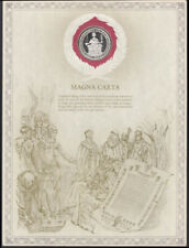 Magna Carta Sterling Silver Medal Great Historic Seals Collection 1981 picture