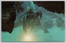 Postcard Scuba Diver at Pennekamp State Park, Key Largo, Florida picture