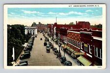 Hickory NC-North Carolina, Panoramic View Union Square, Vintage Postcard picture
