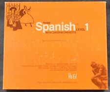 Vintage Vis-Ed Think Spanish Level 1 w/Cards & Cassette Educational Box Set picture