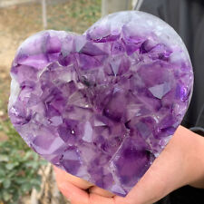 2.92LB Natural heart-shaped Amethyst gem quartz cluster crystal sample picture