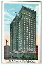 1930 Exterior View Vanderbilt Hotel Building New York NY Vintage Posted Postcard picture