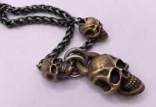 Steel Flame Silver 5mm 24’ Talon Chain Brass Darkness Pendant/Beads EDC Necklace picture