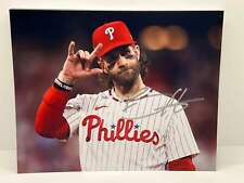 Bryce Harper Silver Signed Autographed Photo Authentic 8x10 picture
