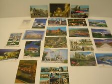 Assorted European Topographical view postcard lot of 23 unposted continentals picture
