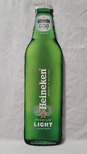 Heineken Metal Sign Light Beer Bottle Tin 25x7 Man Cave Advertising 2006 Holland picture