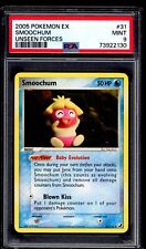 PSA 9 Smoochum 2005 Pokemon Card 31/115 EX Unseen Forces picture
