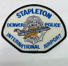 Stapleton International Airport Denver Police Colorado CO Airplane Patch C4 picture