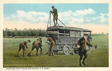 Postcard C-1918 US Army Military WW1 Wireless auto Truck Outfit Teich 23-13780 picture