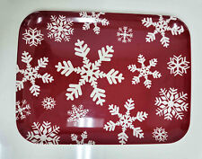 Birchwood Target Snowflake Melamine Christmas Serving Tray Platter 16