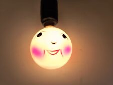 Vintage Round White 2-Sided Smiley Face  Light Bulb (#2), 120V C7 *****WORKS**** picture