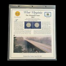 West Virginia State Postal Commemorative Society Statehood Quarters Sheet picture