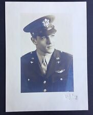 WWII US Air Force Pilot Studio Portrait Photo Dress Uniform Sepia Tone 8th AAF picture