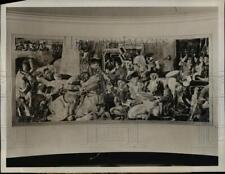 1968 Press Photo Revolutionary War Dispatch Riders Mural by George Harding picture