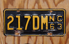 1963 North Carolina MOTORCYCLE DEALER License Plate # 217 picture
