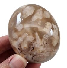 Flower Agate Palm Stone 106 grams. picture