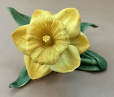 Vintage 1989 Lenox Fine Porcelain Yellow Daffodil Flower Figurine Sculpture picture