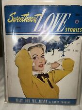 SWEETHEART LOVE STORIES #1 1952 ROMANCE PULP FICTION RARE picture