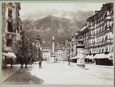 Austria, Innsbruck, Maria-Theresienstrasse vintage photomechanical print Ph picture