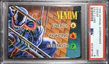 1995 Fleer Marvel Overpower CCG Character Stat Card #_VENOM Venom TCG Pop6 PSA 9 picture