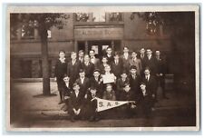 c1910's Catholic Church St. Aloysius School SAS RPPC Photo Vintage Postcard picture